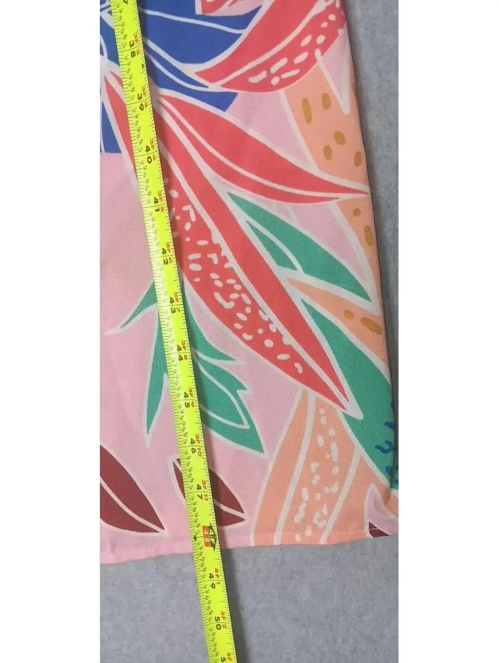 NWT! Fab'rik Reese Fitted Palm Print Midi Dress Womens Size Small Multicolor... - Picture 5 of 14